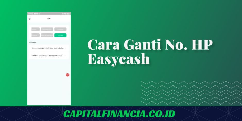 cara ganti nomor easycash