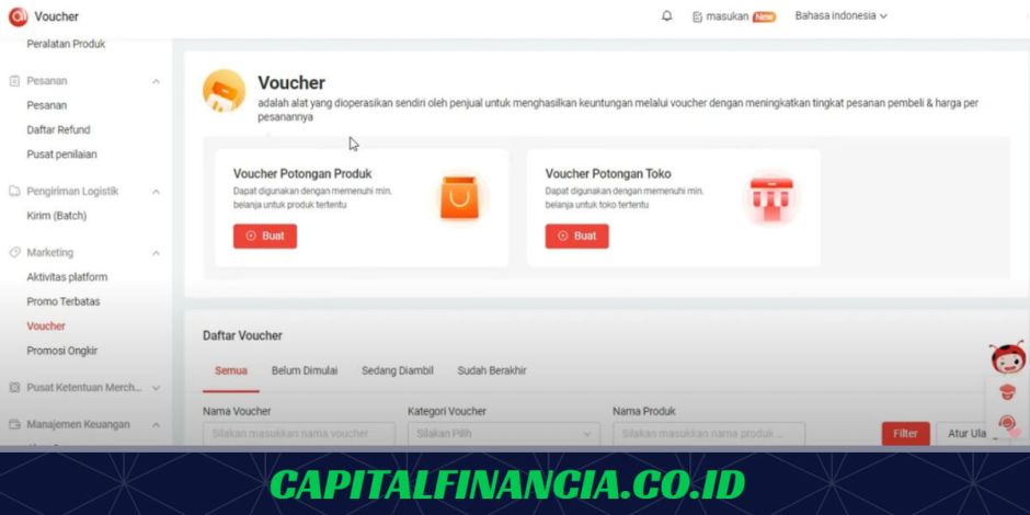 Cara Membuat Voucher dan Promosi Ongkir di Akulaku