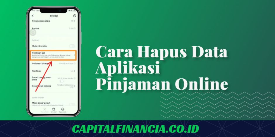 cara hapus data aplikasi pinjaman online