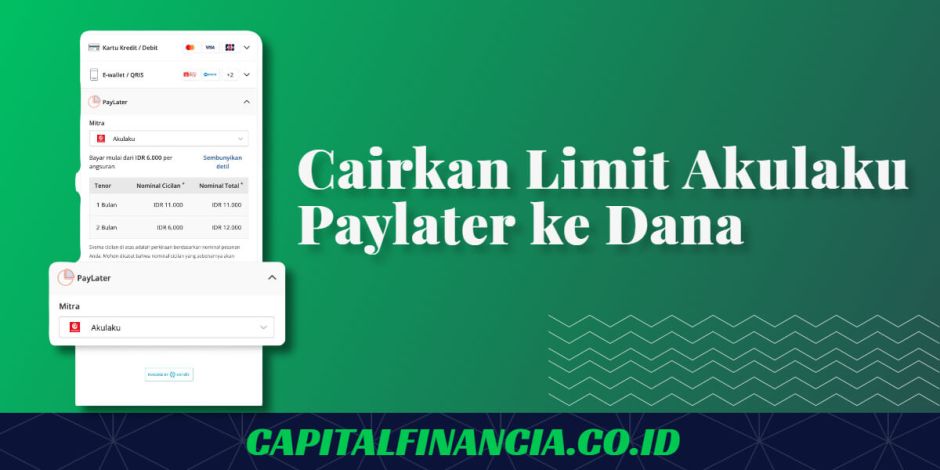 cara mencairkan limit paylater akulaku ke dana