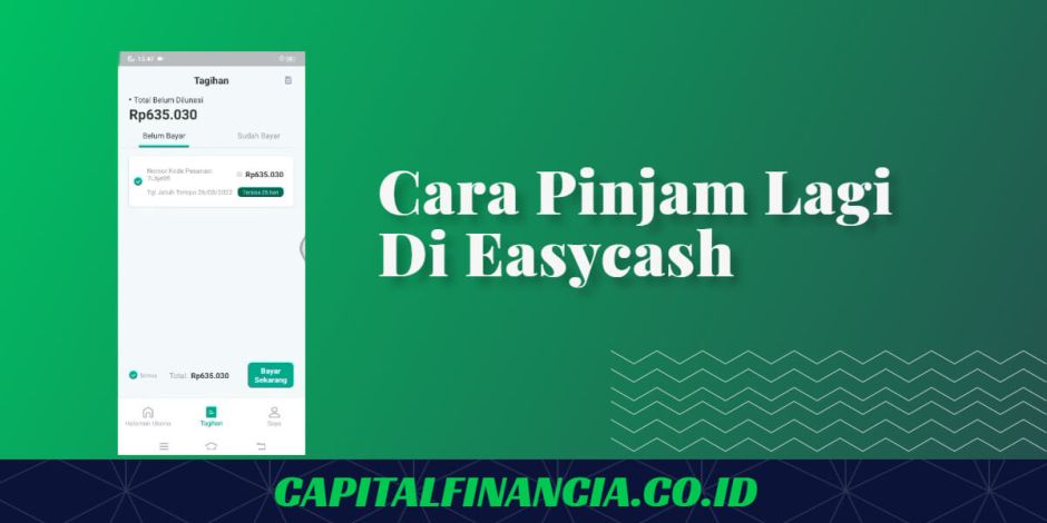 cara meminjam lagi di easycash